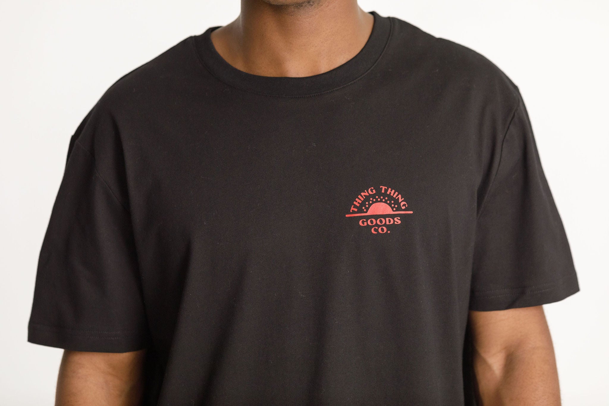 SS Tee - Sale - Black with The Goods Co. Print