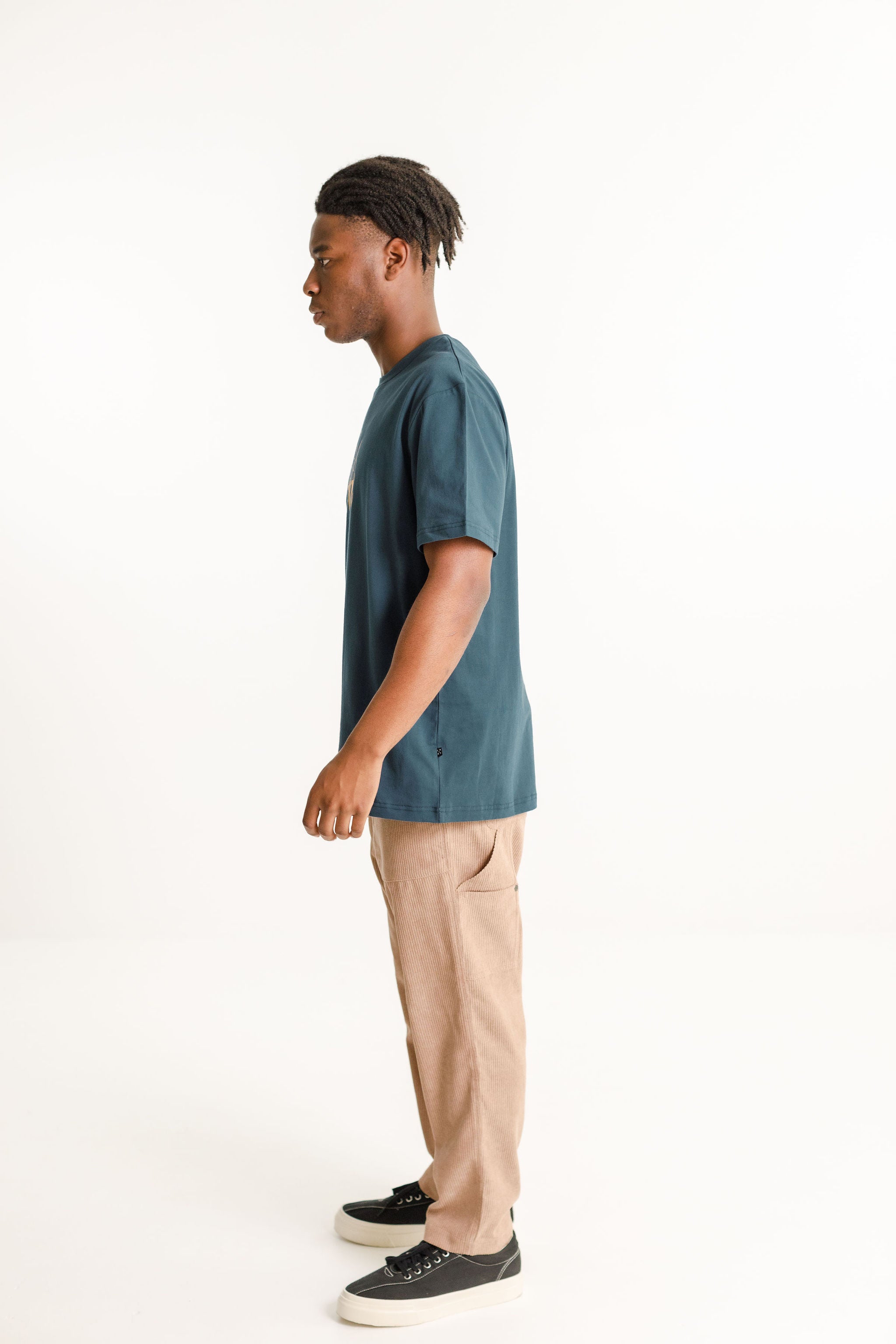 SS Tee - French Navy with Pyro Print