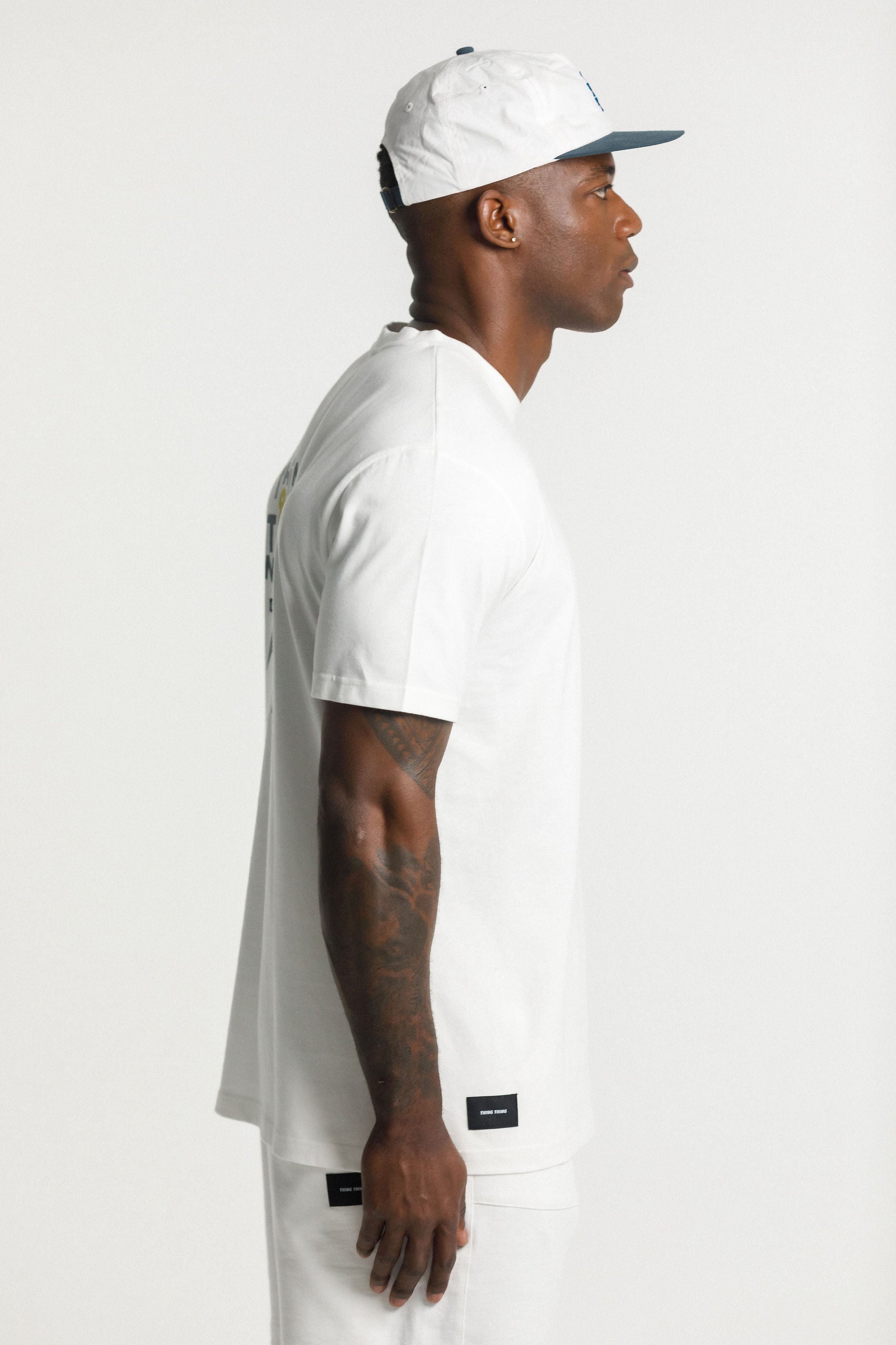 SS Tee - Unbleached with Sail Print