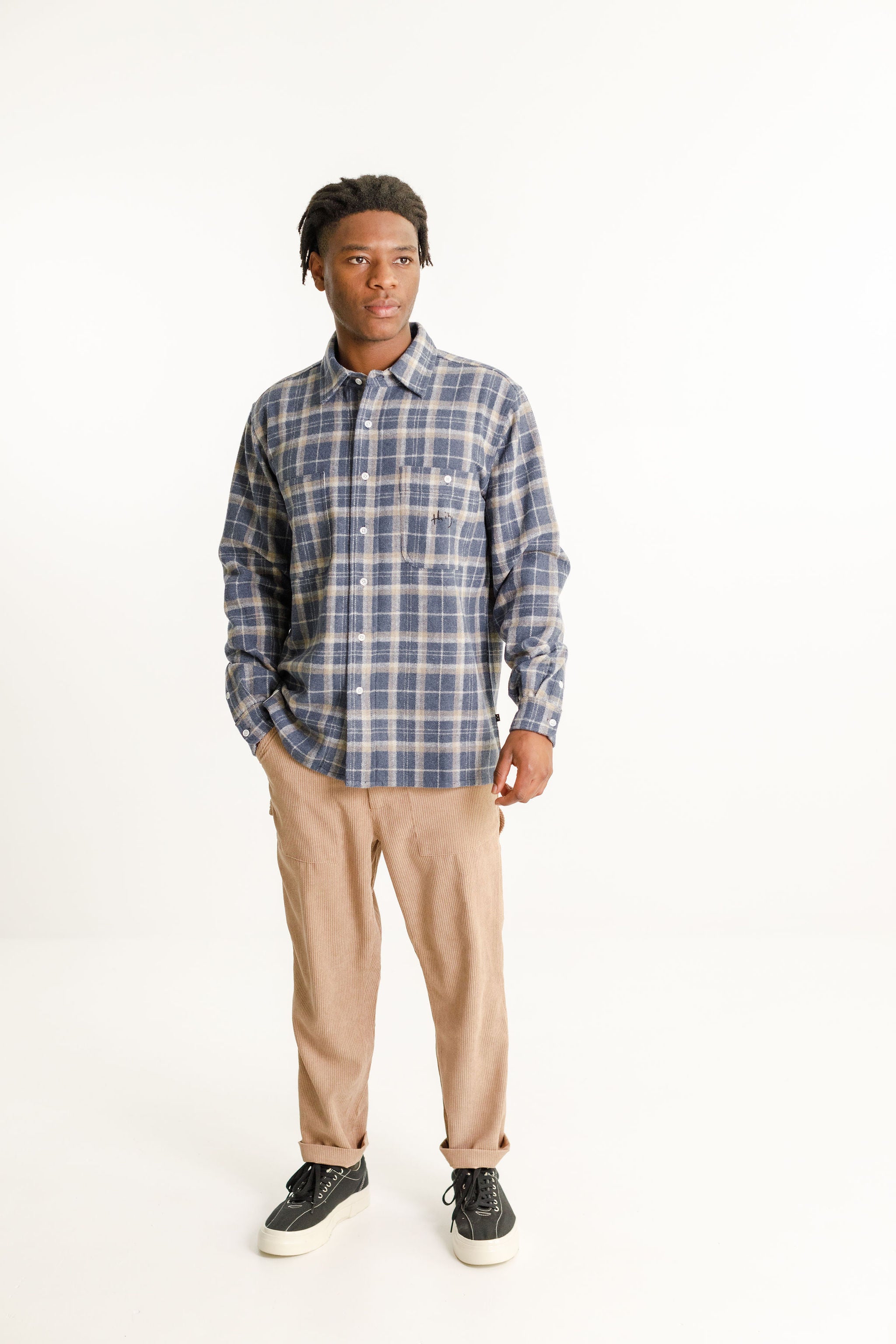 Buscemi Shirt  - Powder Blue Check