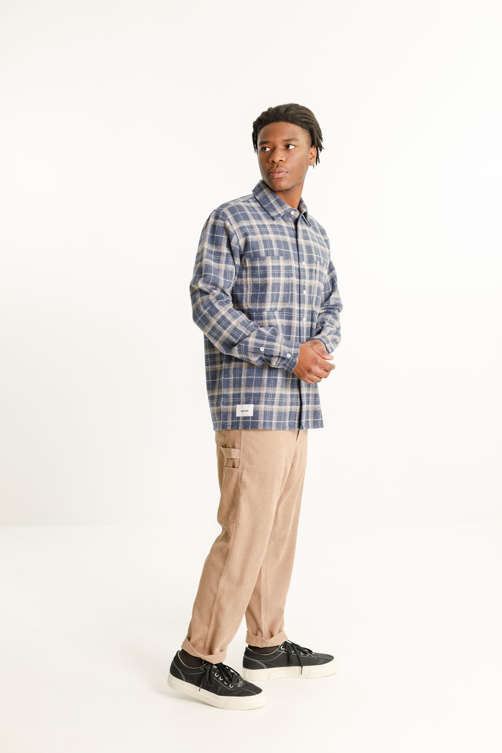 Buscemi Shirt  - Powder Blue Check