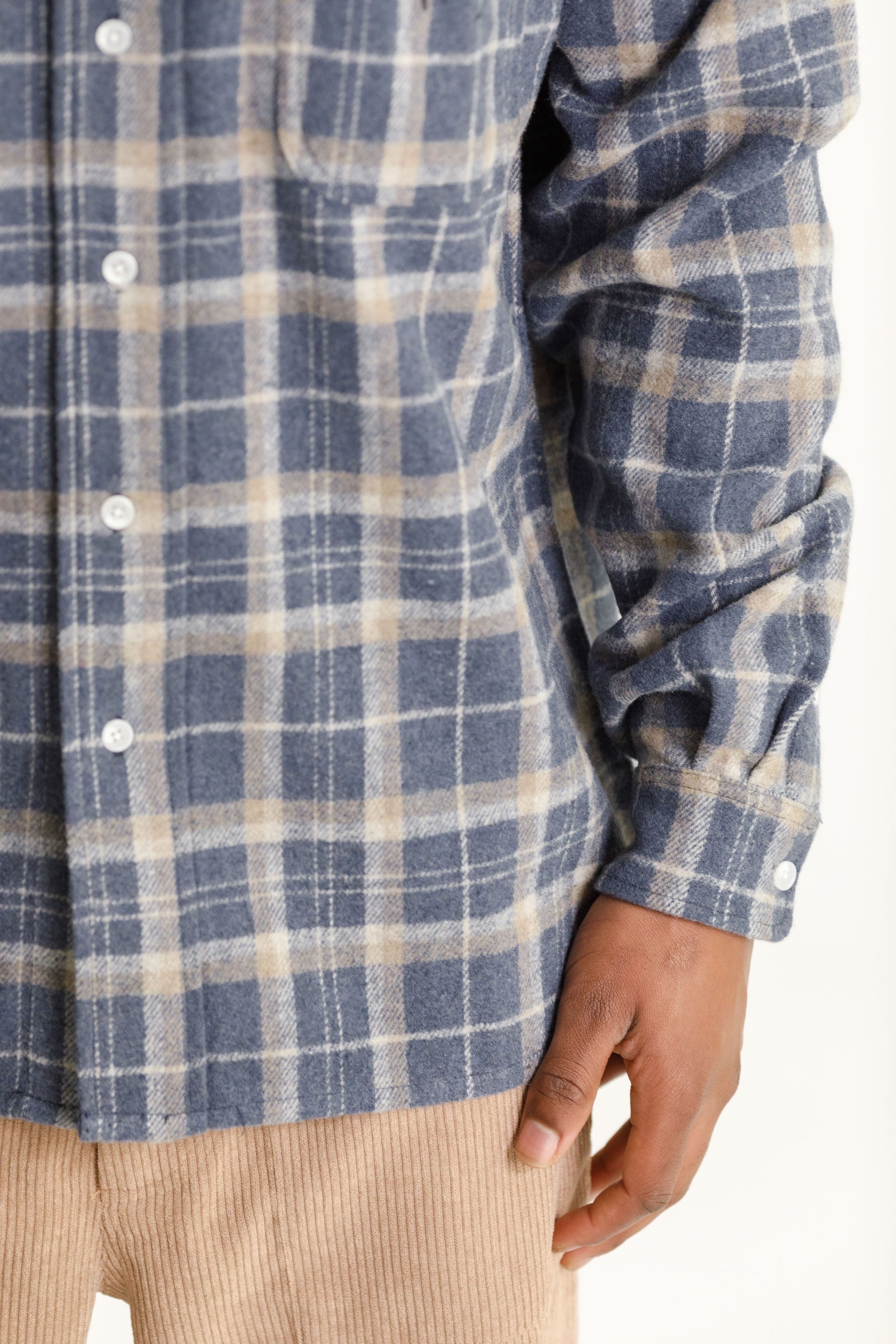 Buscemi Shirt  - Powder Blue Check