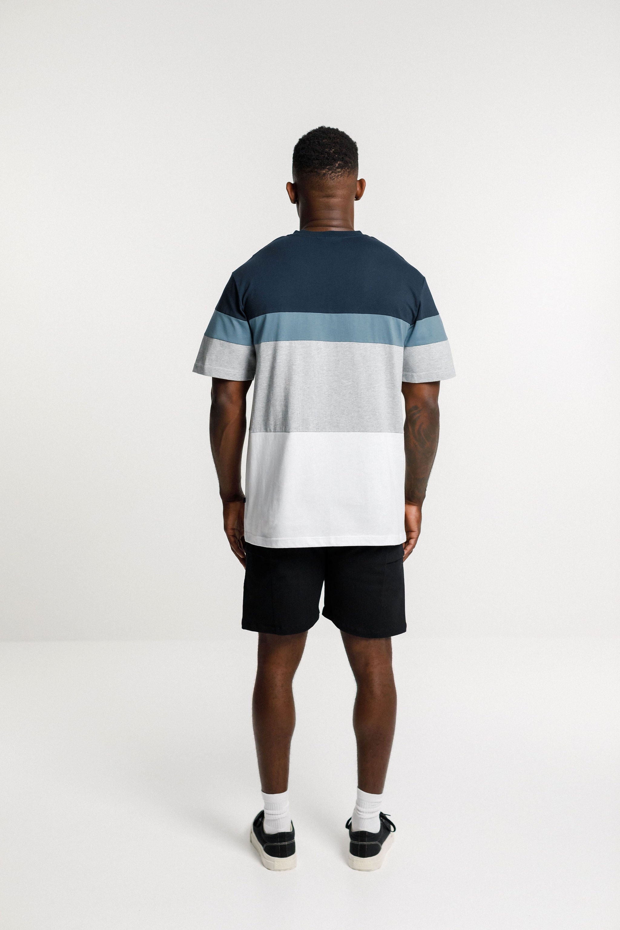 Panel Tee - Navy