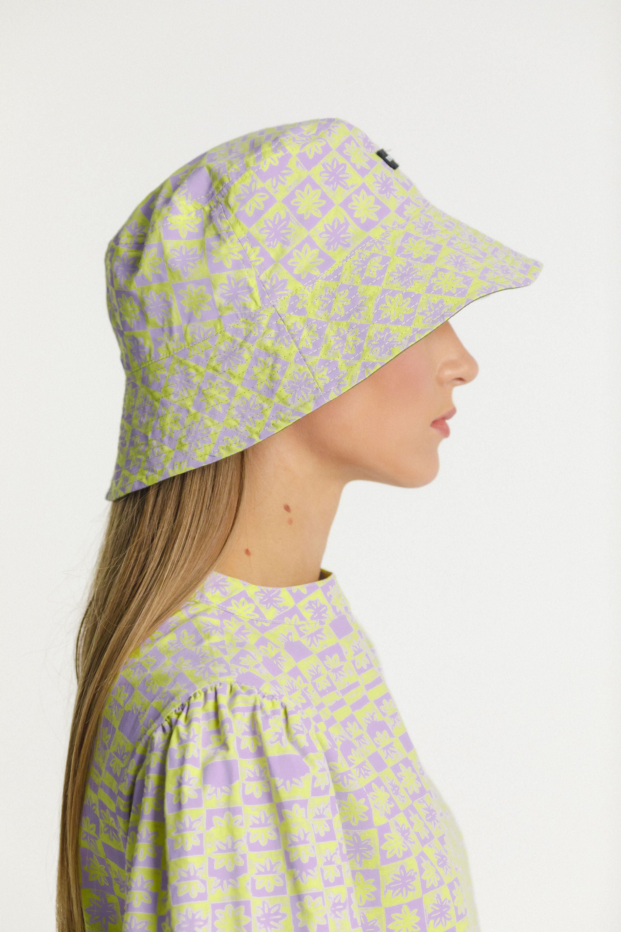 Reversible Bucket Hat -  Ivy/Checks