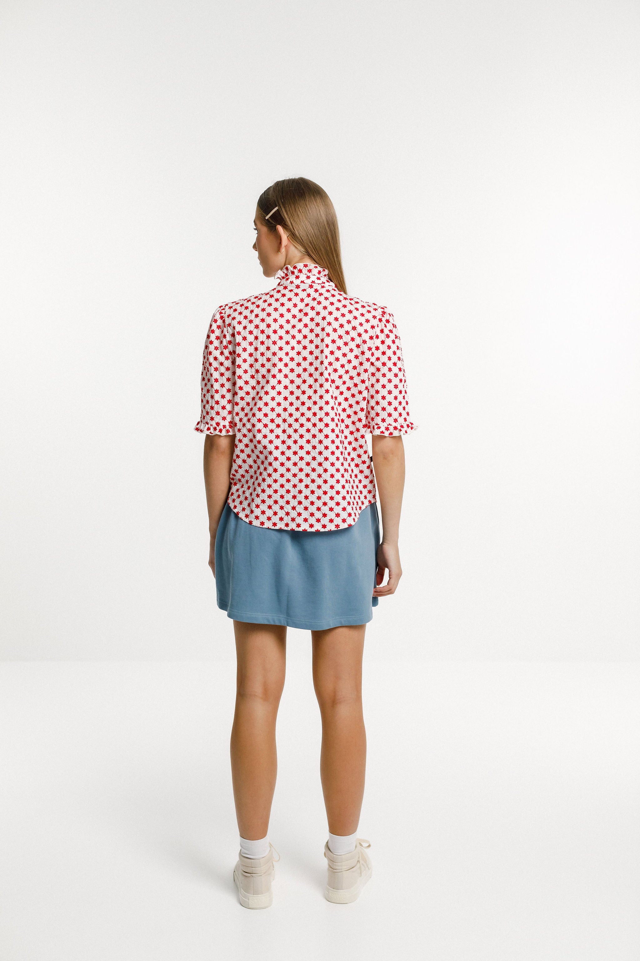 Brooklyn Top - Red Garden