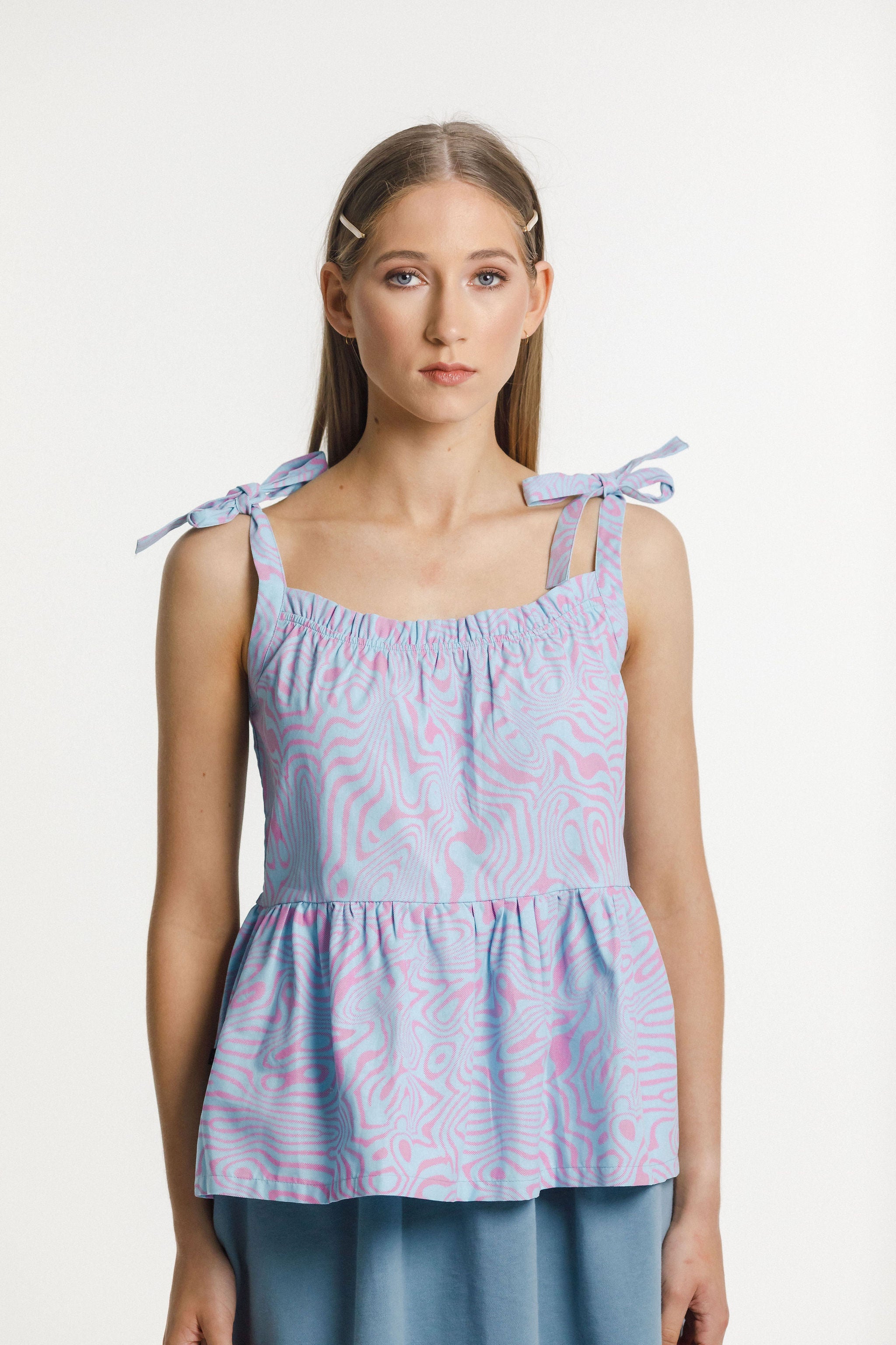 Tie Up Ziggy Top - Water