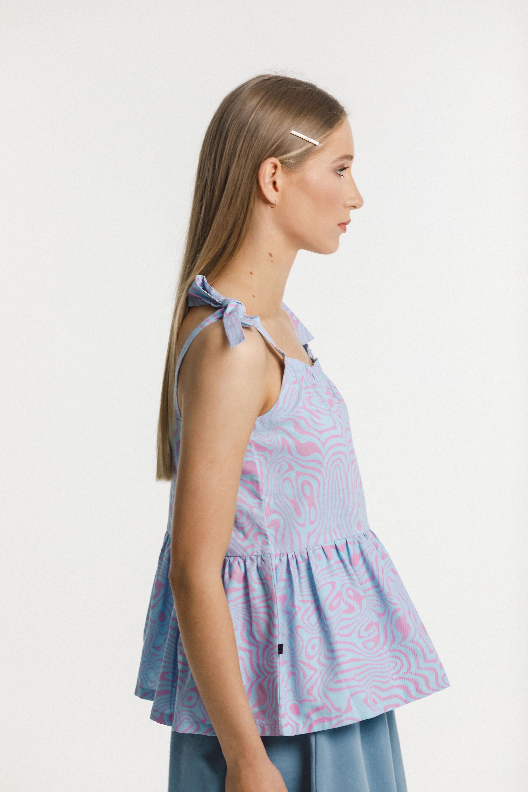 Tie Up Ziggy Top - Water
