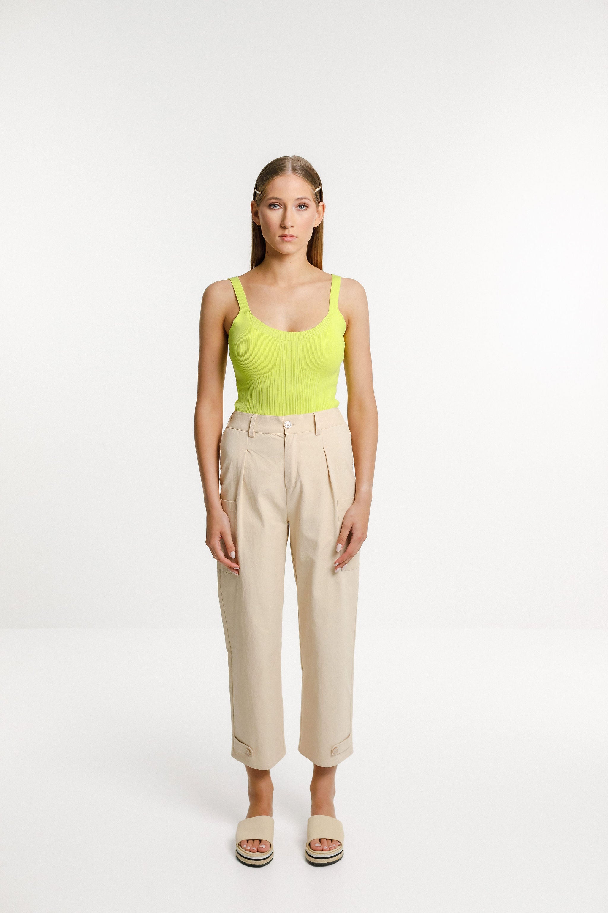 Neva Tank - Lime Green