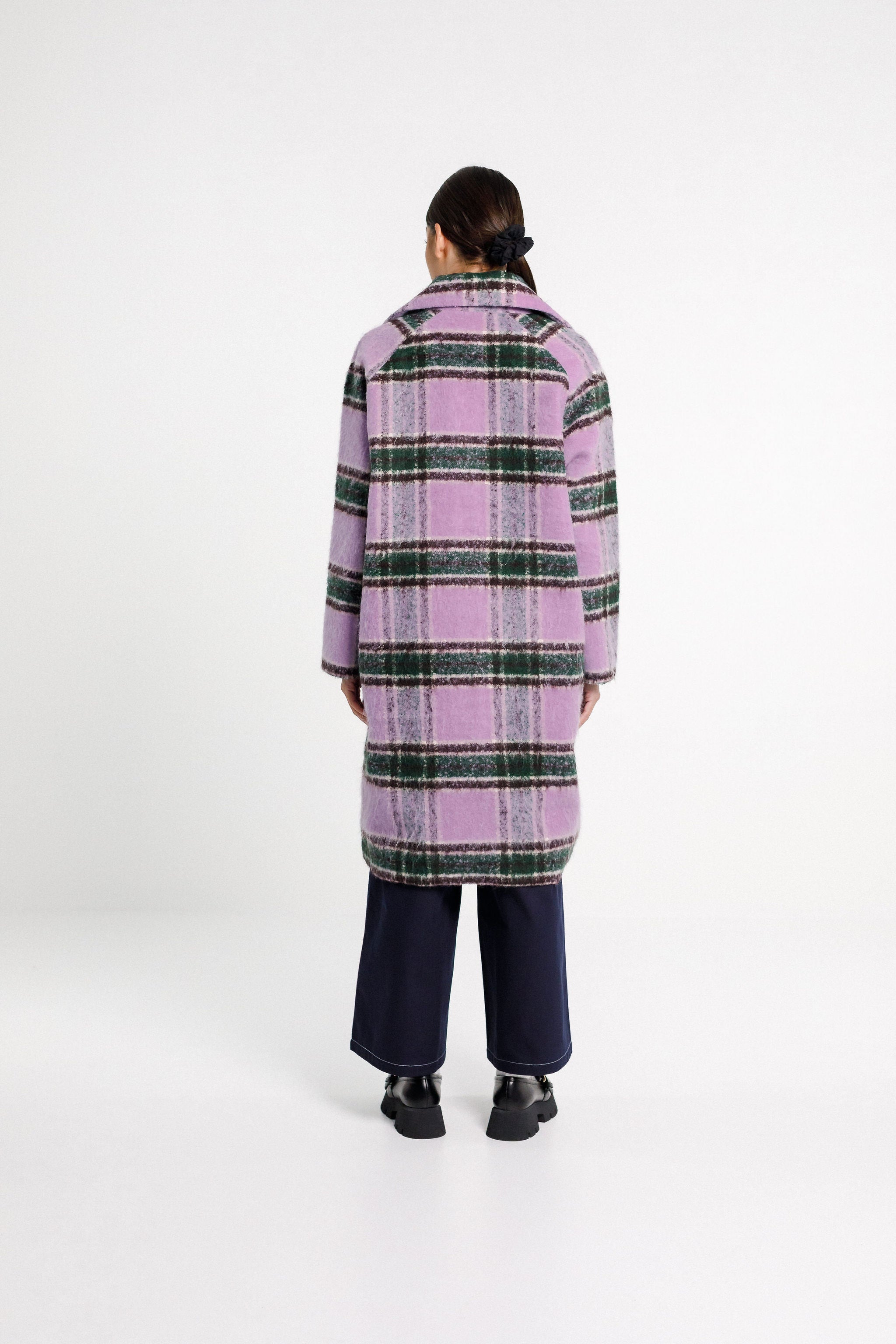 Quinn Coat - Lavendar Plaid