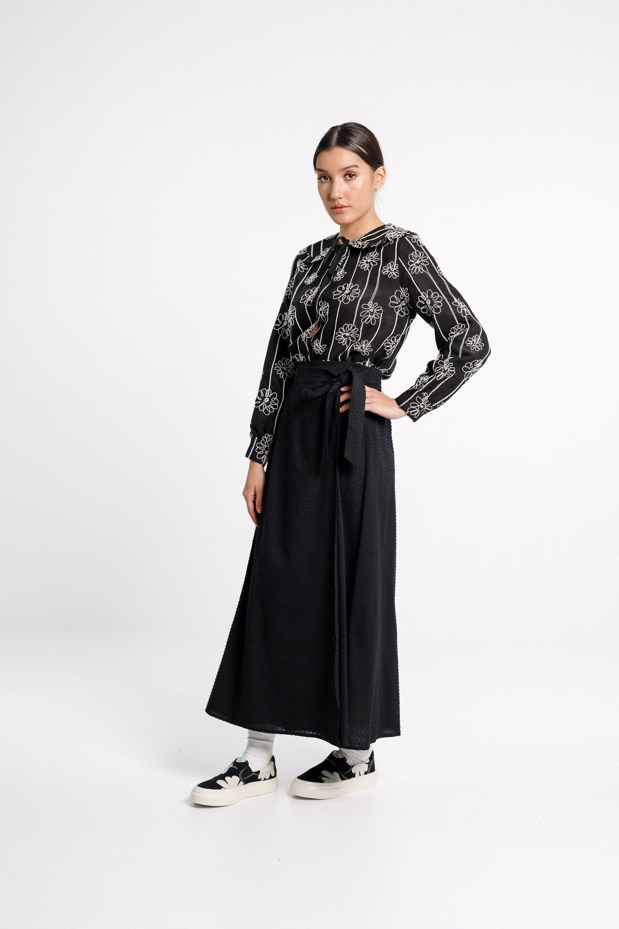 Liberty Skirt - Black Bobble