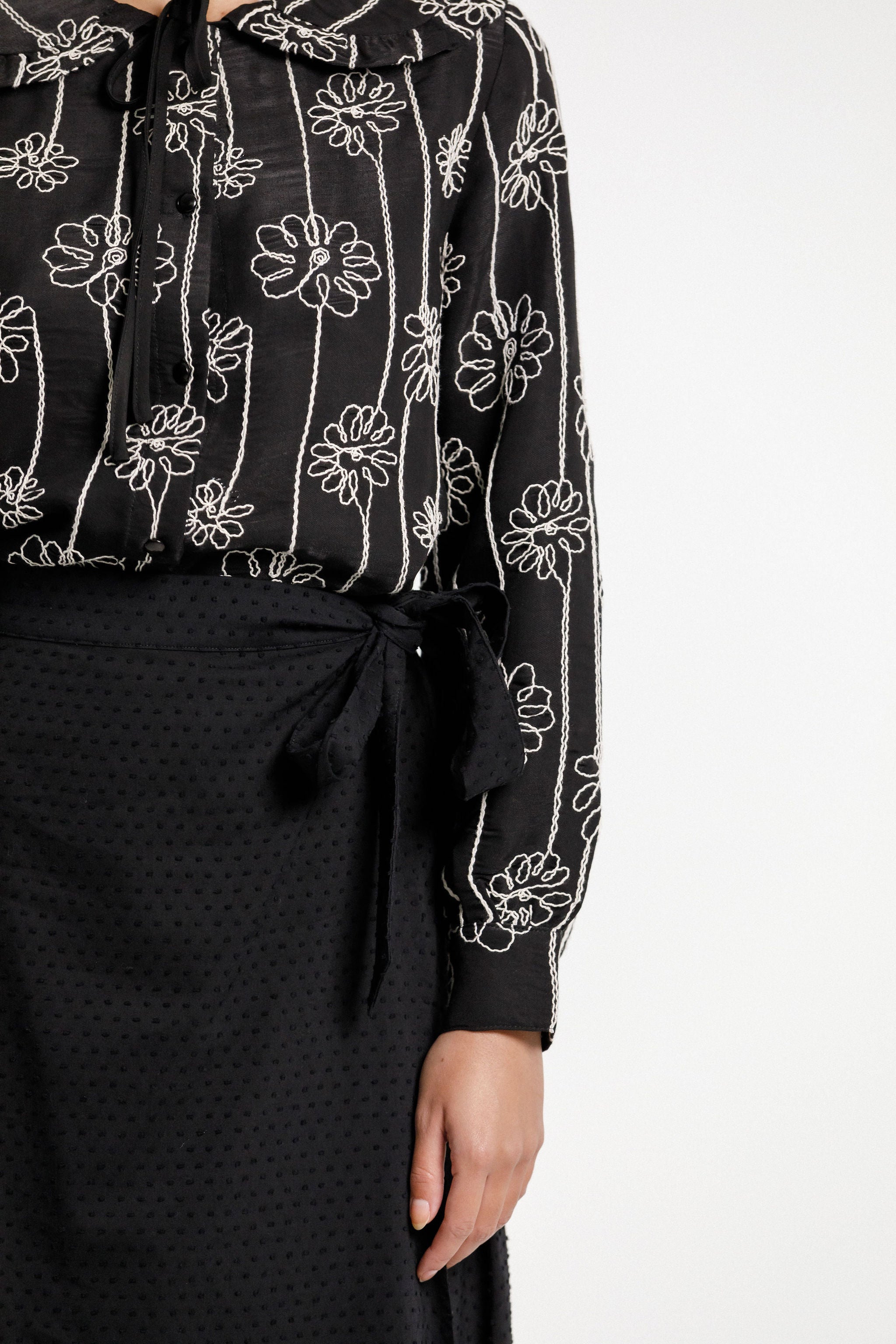 Liberty Skirt - Black Bobble