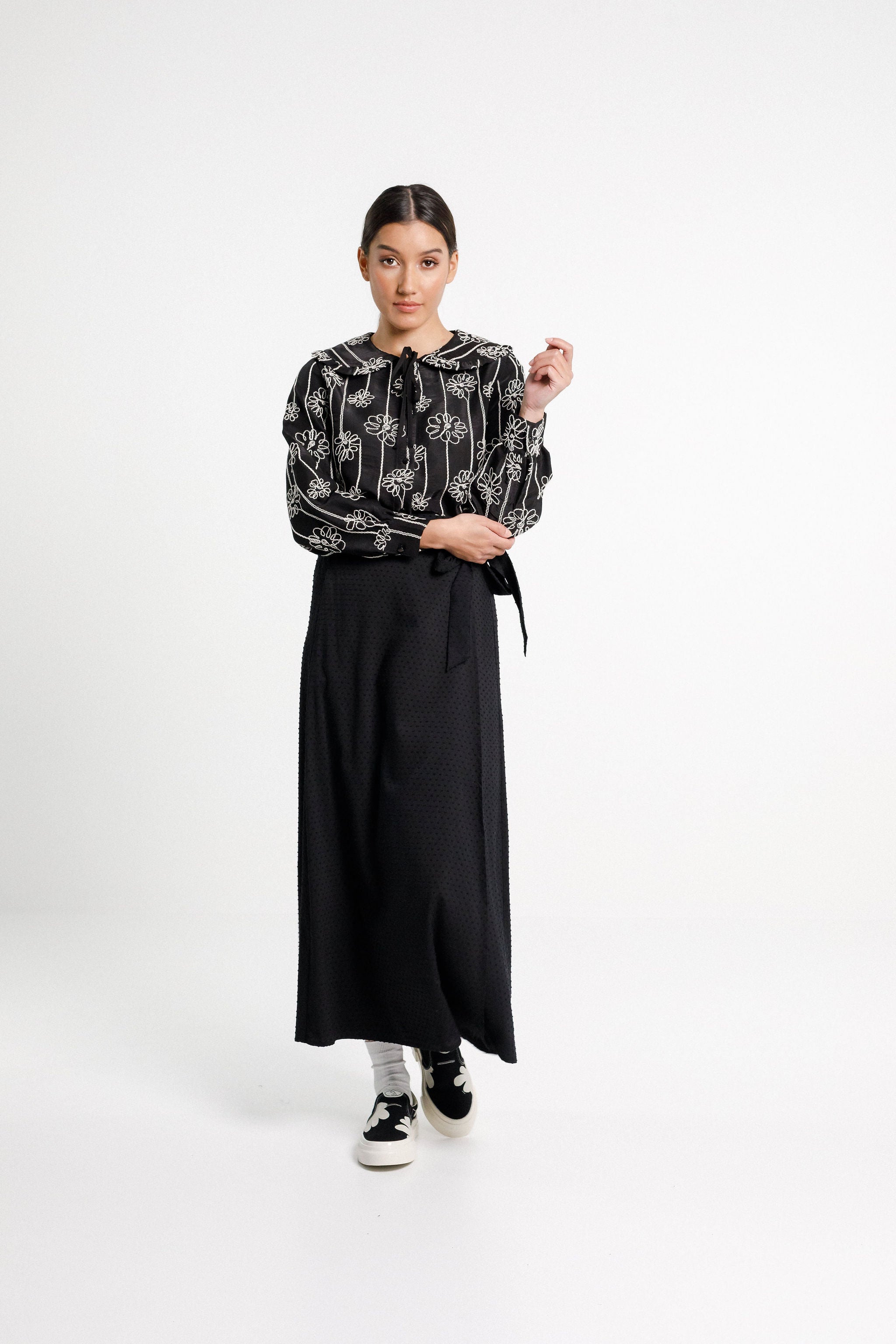 Liberty Skirt - Black Bobble
