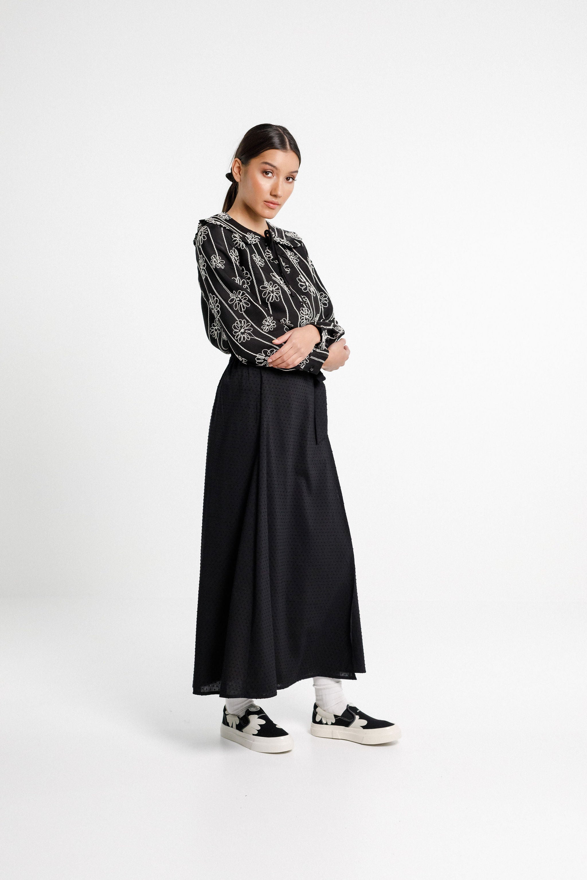 Liberty Skirt - Black Bobble
