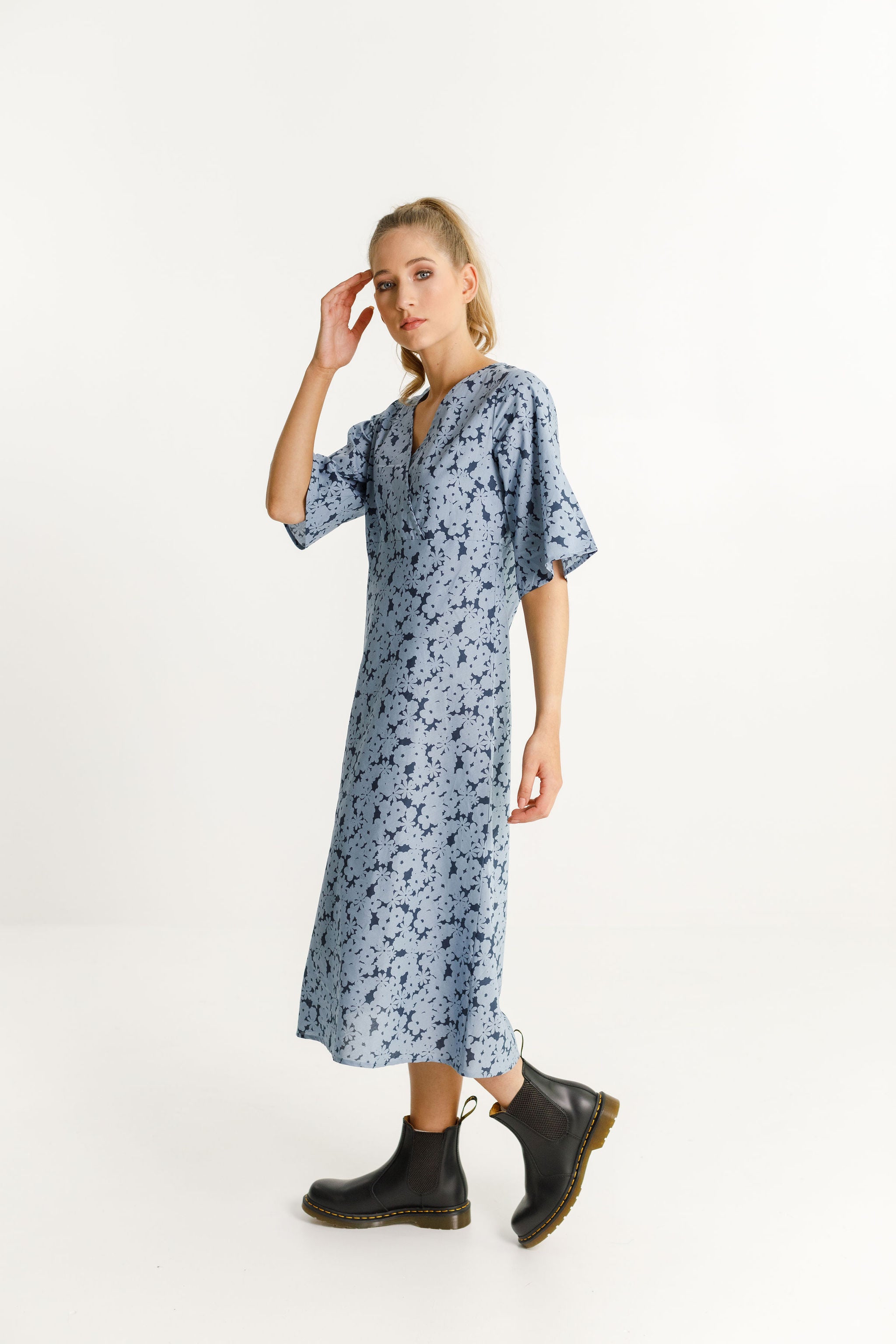 Criss Cross Dress - Packed Garden