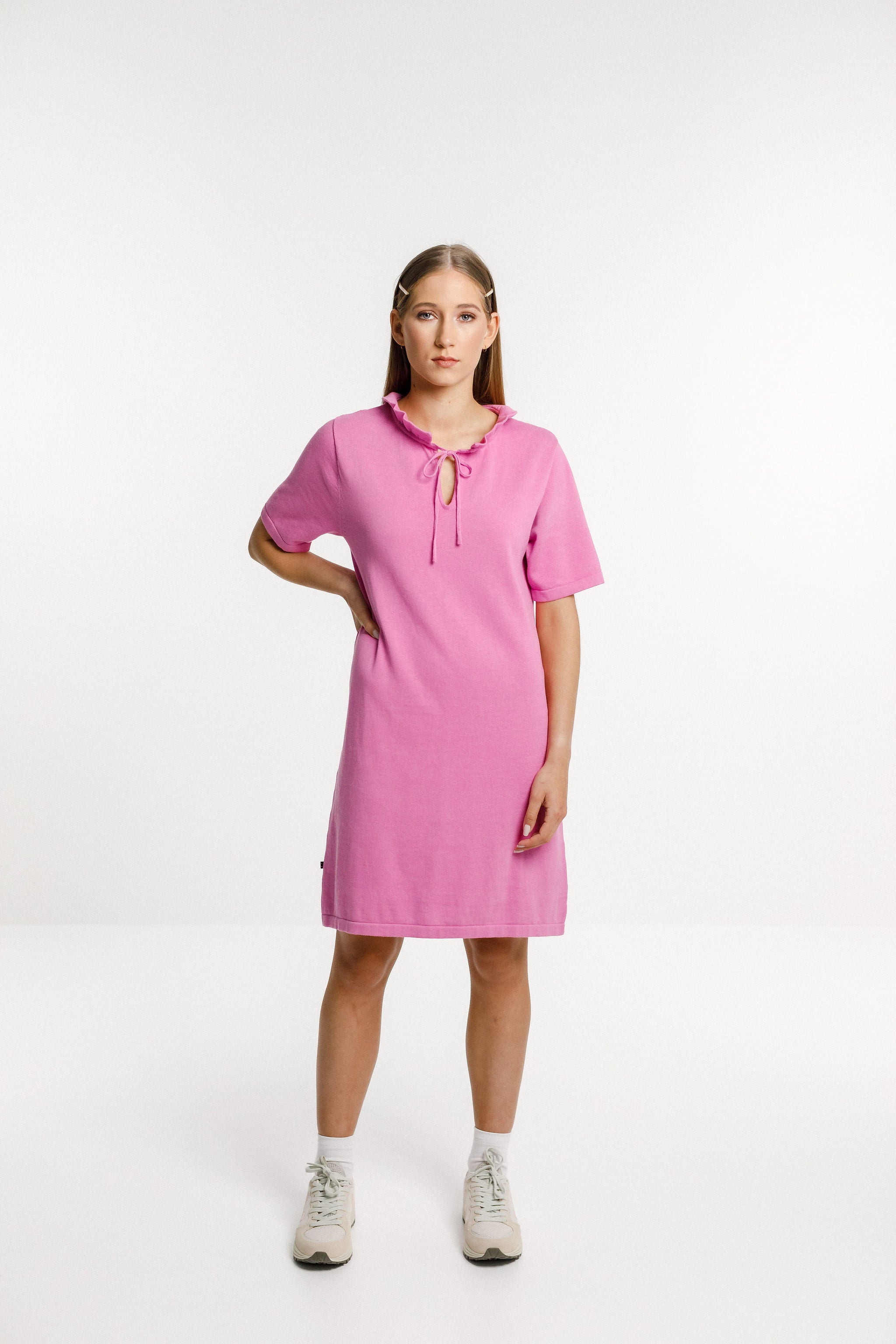 Swirl Knit Dress - Wild Rose