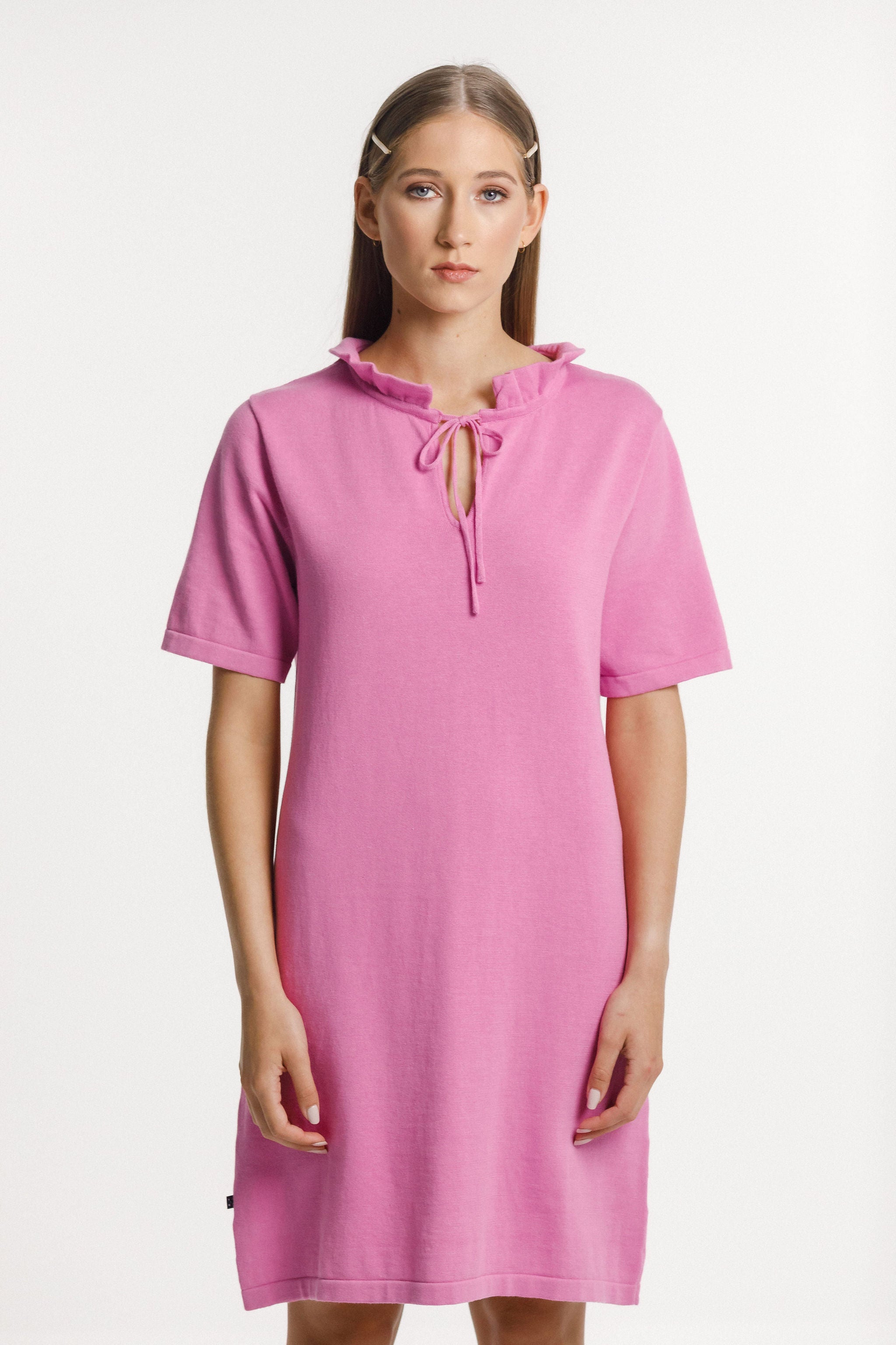 Swirl Knit Dress - Wild Rose