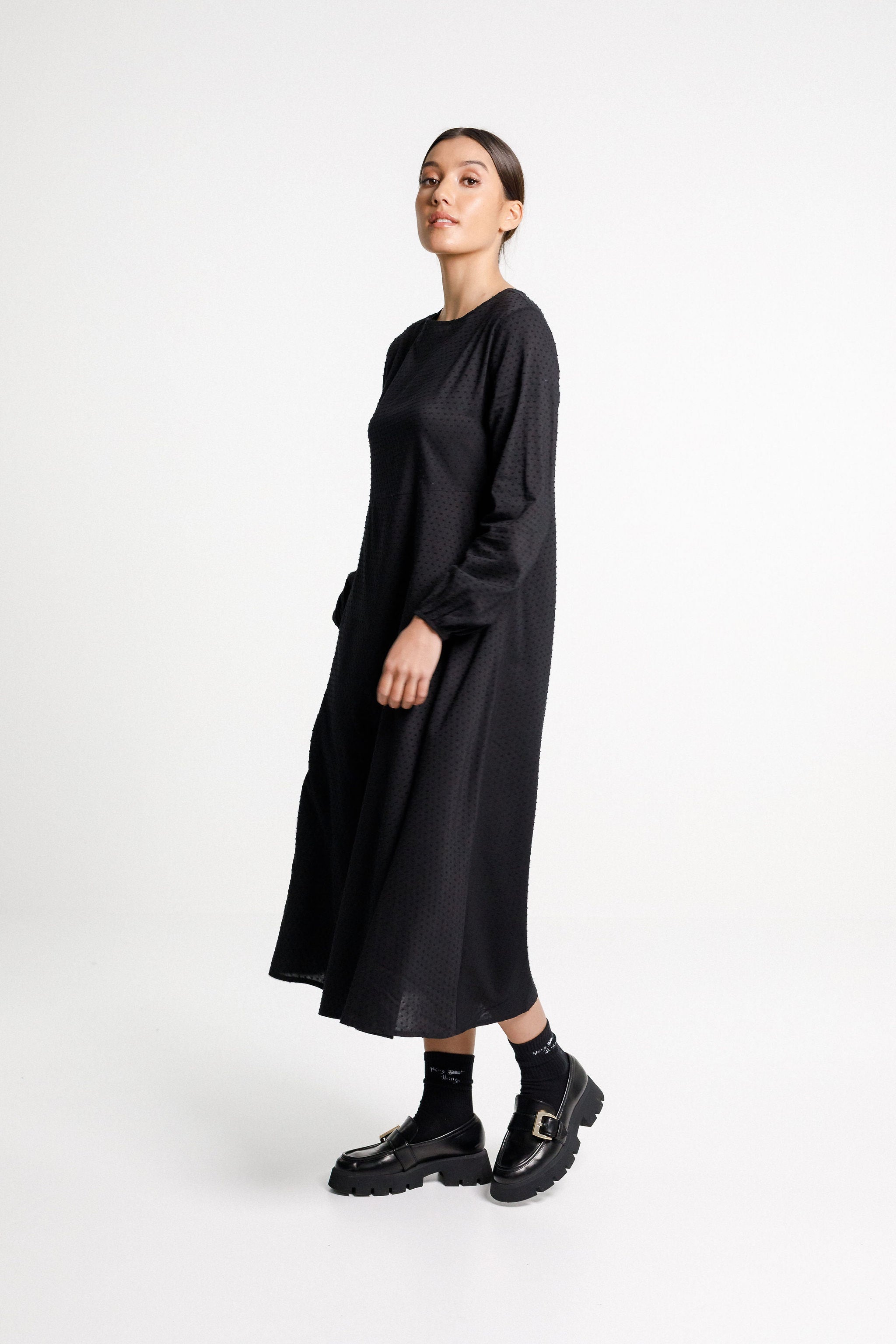 Kortney Dress - Black Bobble