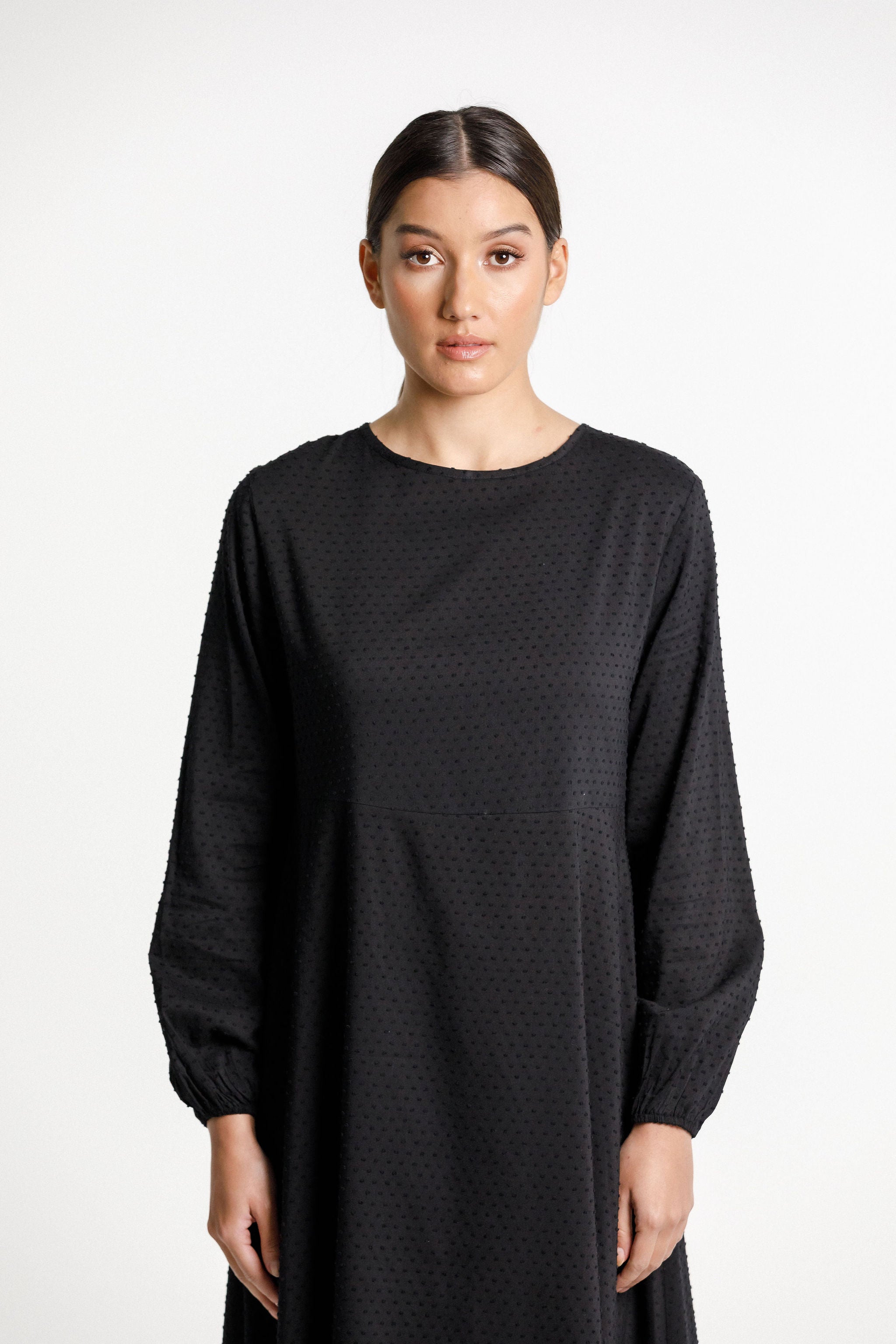 Kortney Dress - Black Bobble